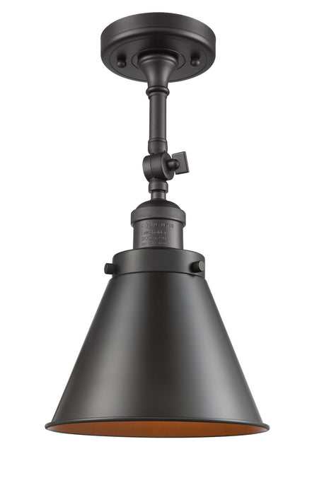 Innovations - 201F-OB-M13-OB - One Light Semi-Flush Mount - Franklin Restoration - Oil Rubbed Bronze