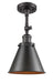 Innovations - 201F-OB-M13-OB - One Light Semi-Flush Mount - Franklin Restoration - Oil Rubbed Bronze