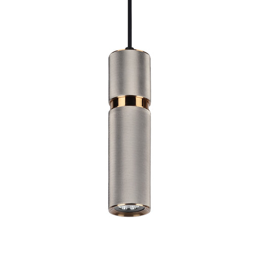 Avenue Lighting - HF1072-LGB - Pendant - Cicada - Knurled Light Grey With Brass Accents