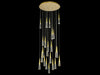 Avenue Lighting - HF7725-BB - 25 Light Flush Mount Pendant - Encino - Brushed Brass