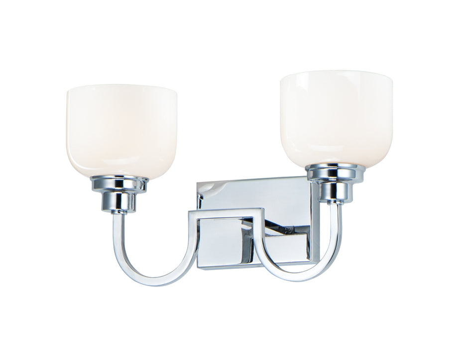 Maxim - 26062WTPC - Two Light Bath Vanity - Swale - Polished Chrome