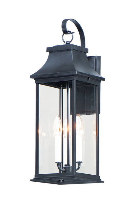 Maxim - 30024CLBK - Three Light Outdoor Wall Lantern - Vicksburg - Black
