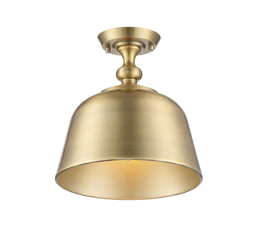 Savoy House - 6-3750-1-322 - One Light Semi-Flush Mount - Berg - Warm Brass