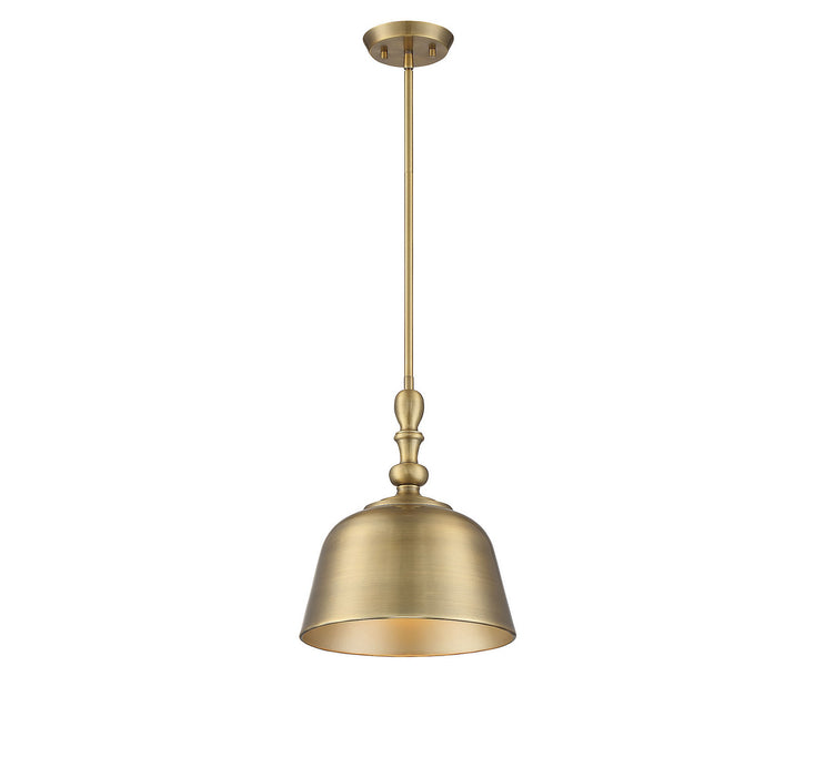 Savoy House - 7-3751-1-322 - One Light Pendant - Berg - Warm Brass