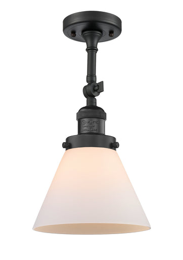 Franklin Restoration One Light Semi-Flush Mount Matte Black