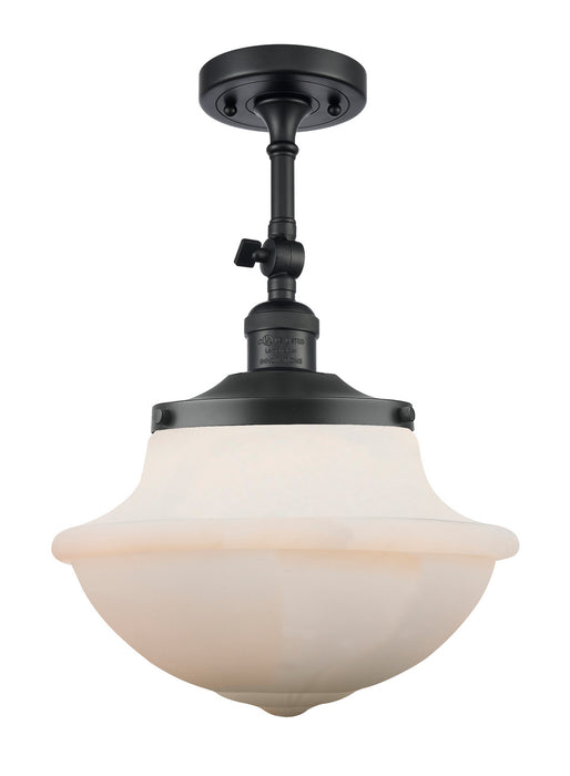 Innovations - 201F-BK-G541 - One Light Semi-Flush Mount - Franklin Restoration - Matte Black