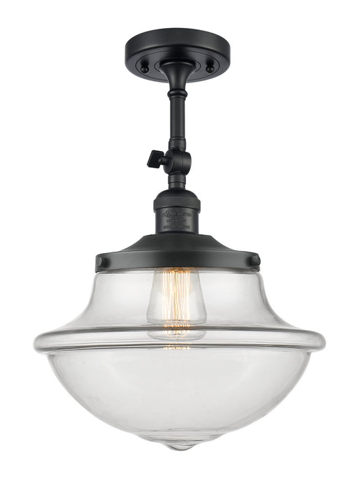 Innovations - 201F-BK-G542 - One Light Semi-Flush Mount - Franklin Restoration - Matte Black