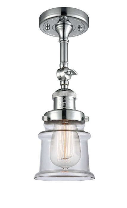 Innovations - 201F-PC-G182S - One Light Semi-Flush Mount - Franklin Restoration - Polished Chrome