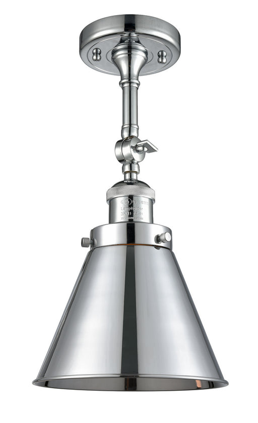 Innovations - 201F-PC-M13-PC - One Light Semi-Flush Mount - Franklin Restoration - Polished Chrome