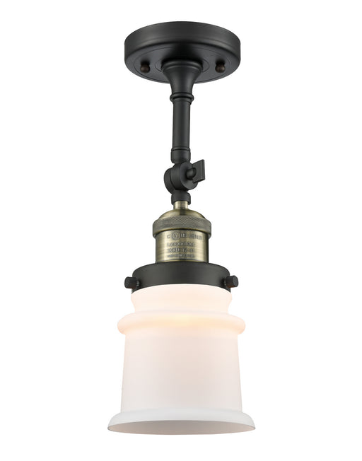 Innovations - 201F-BAB-G181S - One Light Semi-Flush Mount - Franklin Restoration - Black Antique Brass