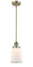 Innovations - 201S-AB-G181-LED - LED Mini Pendant - Franklin Restoration - Antique Brass