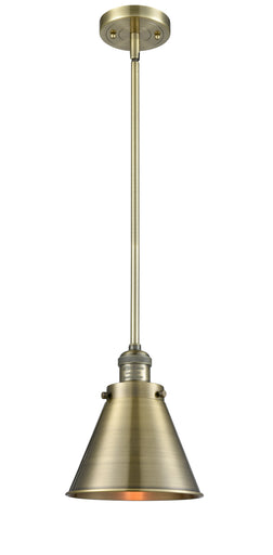 Franklin Restoration One Light Mini Pendant Antique Brass