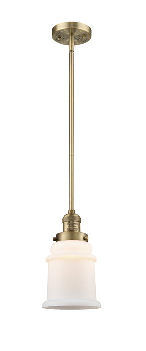 Innovations - 201S-BB-G181 - One Light Mini Pendant - Franklin Restoration - Brushed Brass