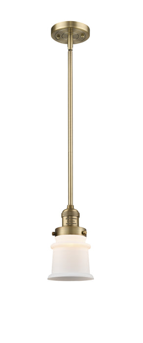 Innovations - 201S-BB-G181S - One Light Mini Pendant - Franklin Restoration - Brushed Brass