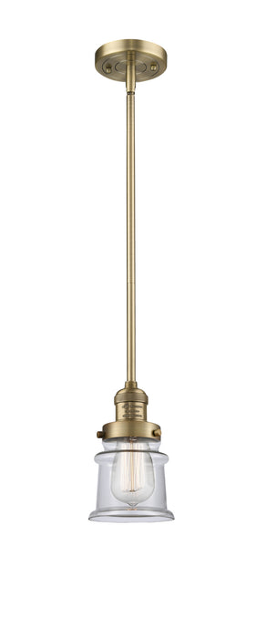 Innovations - 201S-BB-G182S - One Light Mini Pendant - Franklin Restoration - Brushed Brass