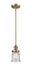 Innovations - 201S-BB-G184S-LED - LED Mini Pendant - Franklin Restoration - Brushed Brass
