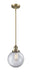 Innovations - 201S-BB-G202-8-LED - LED Mini Pendant - Franklin Restoration - Brushed Brass