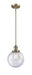 Innovations - 201S-BB-G204-8-LED - LED Mini Pendant - Franklin Restoration - Brushed Brass