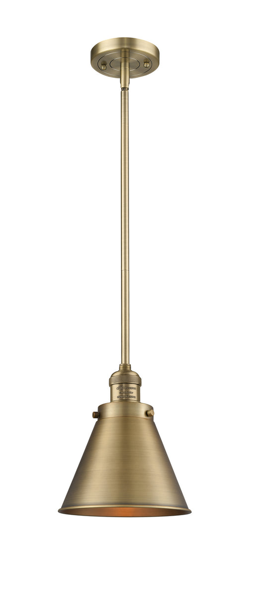 Innovations - 201S-BB-M13-BB - One Light Mini Pendant - Franklin Restoration - Brushed Brass