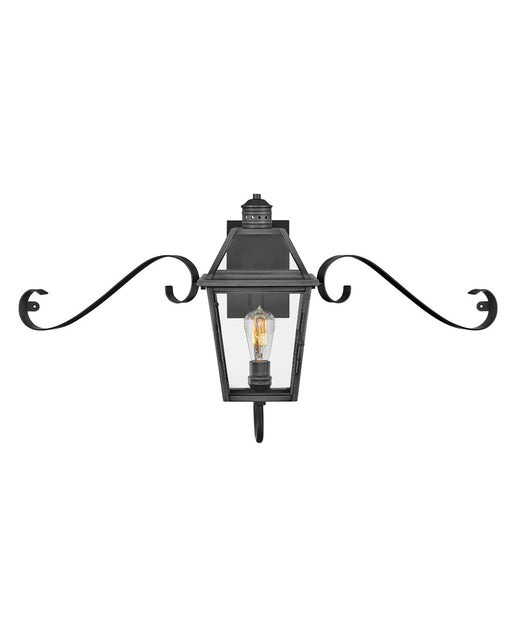 Hinkley - 2770BLB-SCR - One Light Outdoor Lantern - Nouvelle - Blackened Brass