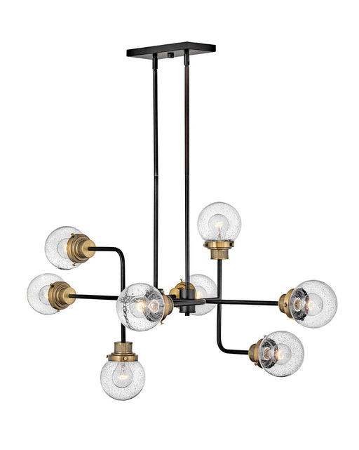 Hinkley - 40698BK - Eight Light Chandelier - Poppy - Black