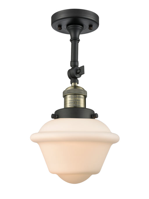 Innovations - 201F-BAB-G531 - One Light Semi-Flush Mount - Franklin Restoration - Black Antique Brass