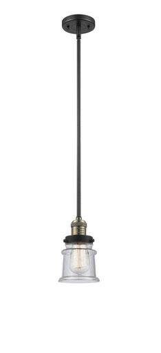Franklin Restoration One Light Mini Pendant Black Antique Brass