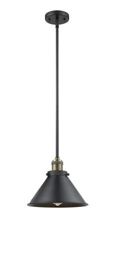 Franklin Restoration One Light Mini Pendant Black Antique Brass