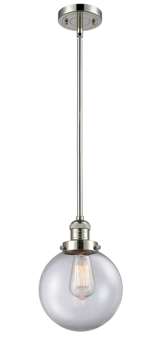 Innovations - 201S-PN-G202-8 - One Light Mini Pendant - Franklin Restoration - Polished Nickel