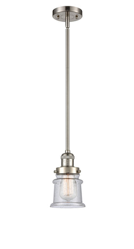 Franklin Restoration One Light Mini Pendant Brushed Satin Nickel