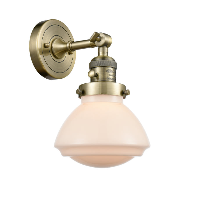 Innovations - 203SW-AB-G321 - One Light Wall Sconce - Franklin Restoration - Antique Brass