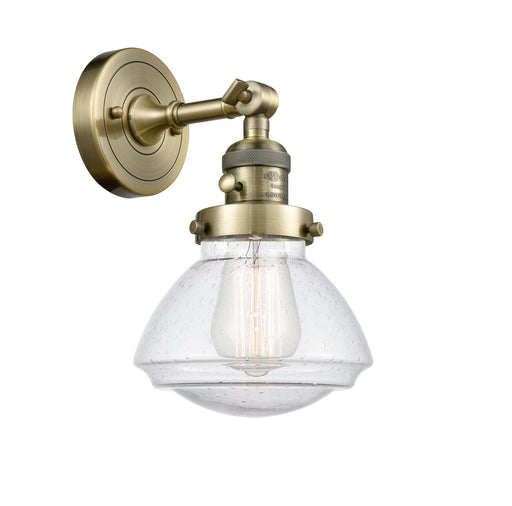 Innovations - 203SW-AB-G324 - One Light Wall Sconce - Franklin Restoration - Antique Brass