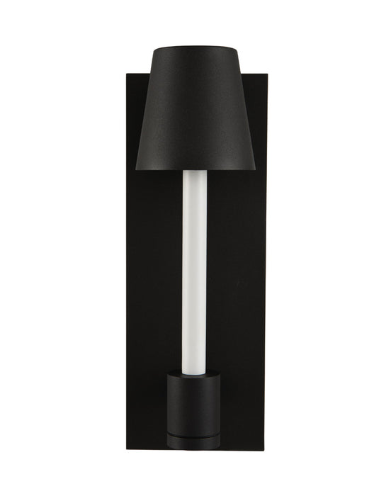 Kalco - 405322MBW - LED Wall Sconce - Candelero Outdoor - Matte Black w White Accent