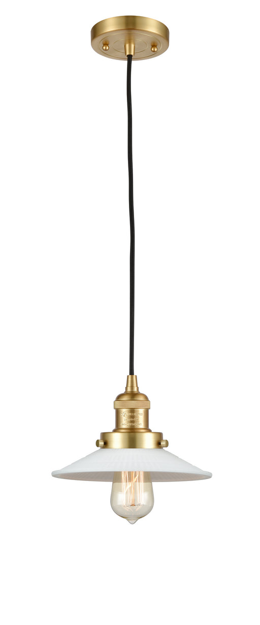 Innovations - 201C-SG-G1 - One Light Mini Pendant - Franklin Restoration - Satin Gold