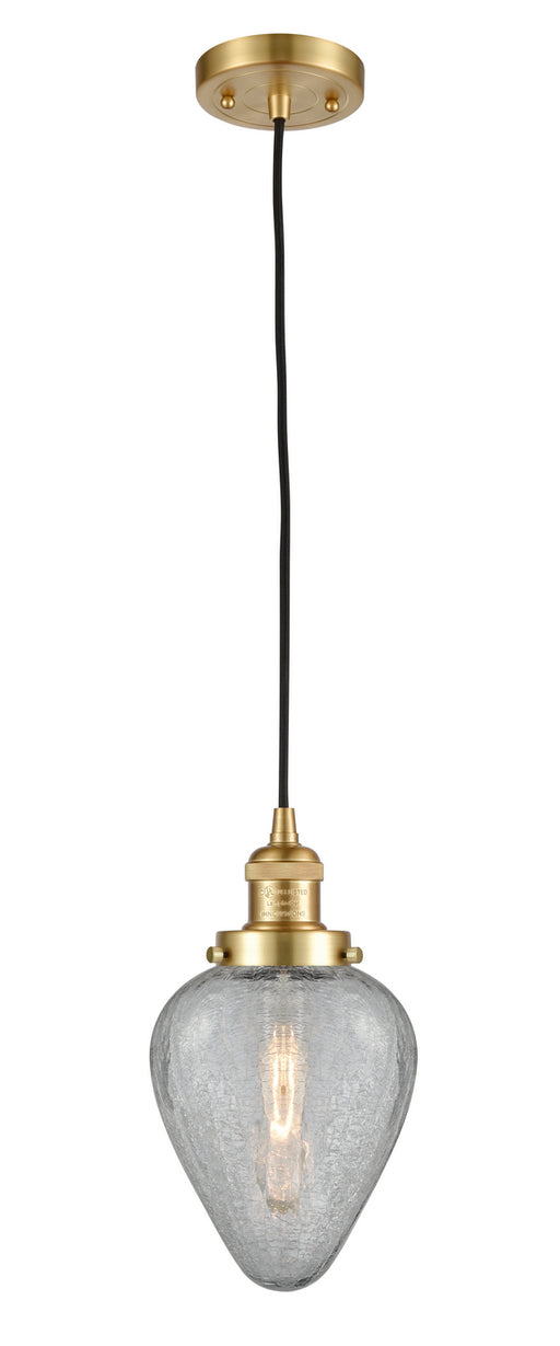 Innovations - 201C-SG-G165 - One Light Mini Pendant - Franklin Restoration - Satin Gold
