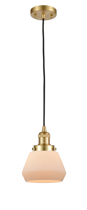 Innovations - 201C-SG-G171 - One Light Mini Pendant - Franklin Restoration - Satin Gold