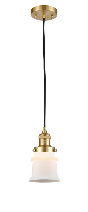 Innovations - 201C-SG-G181S - One Light Mini Pendant - Franklin Restoration - Satin Gold