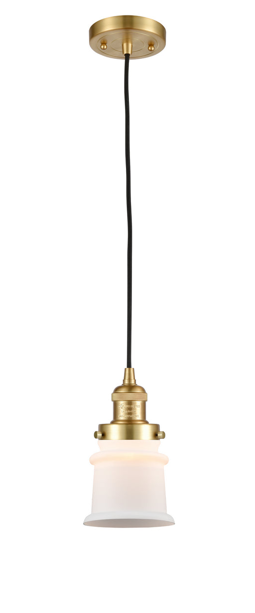 Innovations - 201C-SG-G181S - One Light Mini Pendant - Franklin Restoration - Satin Gold
