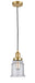 Innovations - 201C-SG-G184 - One Light Mini Pendant - Franklin Restoration - Satin Gold