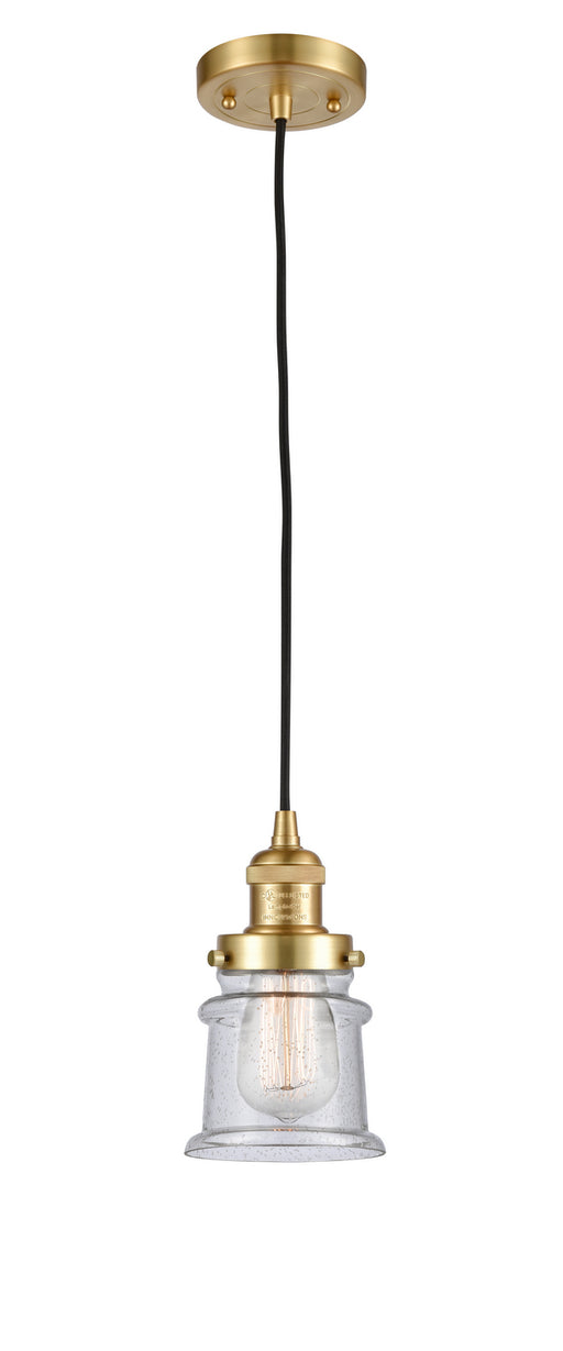 Innovations - 201C-SG-G184S - One Light Mini Pendant - Franklin Restoration - Satin Gold