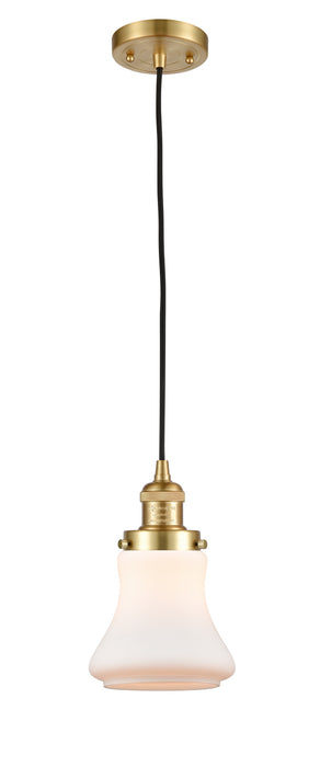 Innovations - 201C-SG-G191 - One Light Mini Pendant - Franklin Restoration - Satin Gold