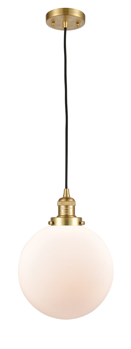 Innovations - 201C-SG-G201-10 - One Light Mini Pendant - Franklin Restoration - Satin Gold