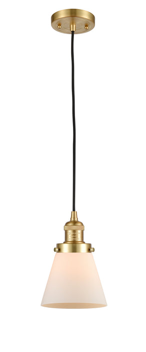 Innovations - 201C-SG-G61 - One Light Mini Pendant - Franklin Restoration - Satin Gold