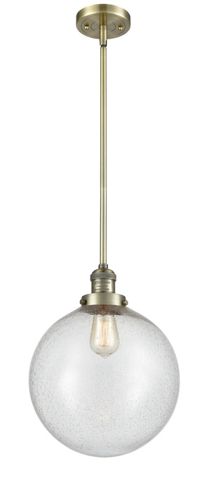 Innovations - 201S-AB-G204-12 - One Light Mini Pendant - Franklin Restoration - Antique Brass