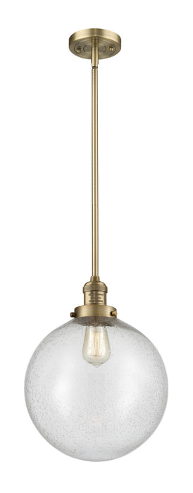 Innovations - 201S-BB-G204-12 - One Light Mini Pendant - Franklin Restoration - Brushed Brass