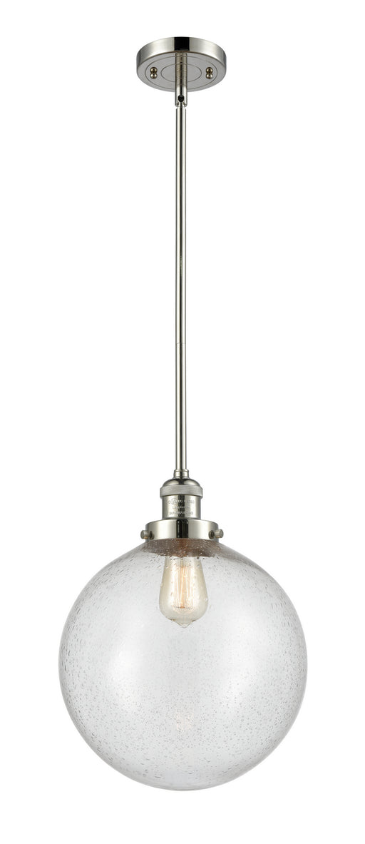 Innovations - 201S-PN-G204-12 - One Light Mini Pendant - Franklin Restoration - Polished Nickel