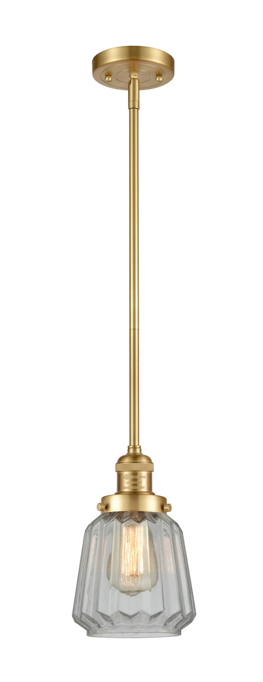 Innovations - 201S-SG-G142 - One Light Mini Pendant - Franklin Restoration - Satin Gold