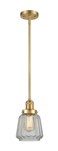 Franklin Restoration One Light Mini Pendant Satin Gold