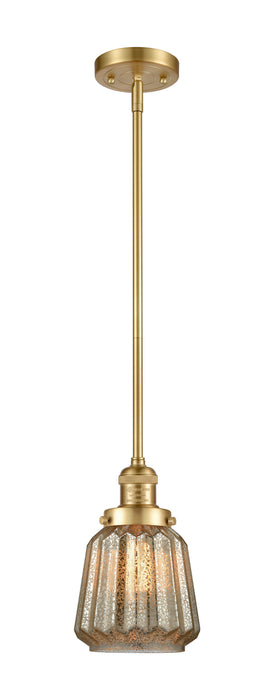 Innovations - 201S-SG-G146 - One Light Mini Pendant - Franklin Restoration - Satin Gold