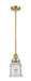 Innovations - 201S-SG-G184 - One Light Mini Pendant - Franklin Restoration - Satin Gold